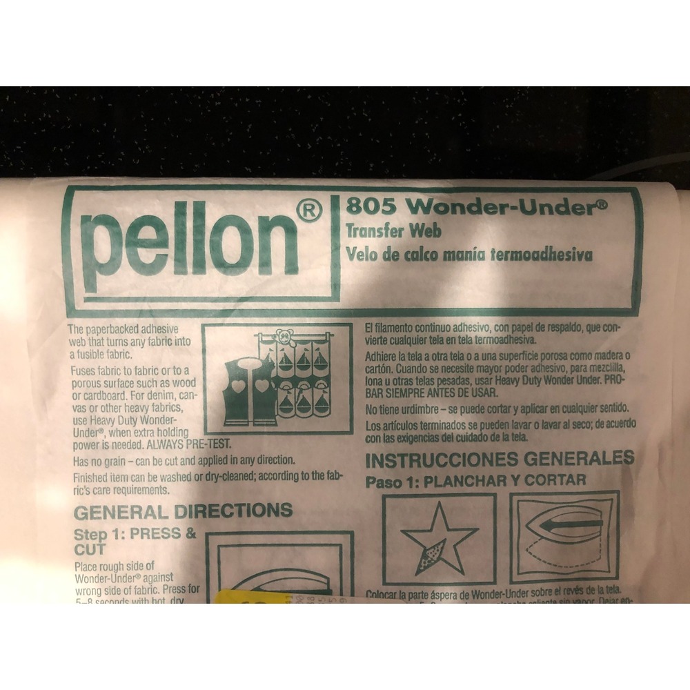 Pellon 805 Wonder-Under Transfer Web Fusible Bonding 17 x 176 Inches (5 yards)